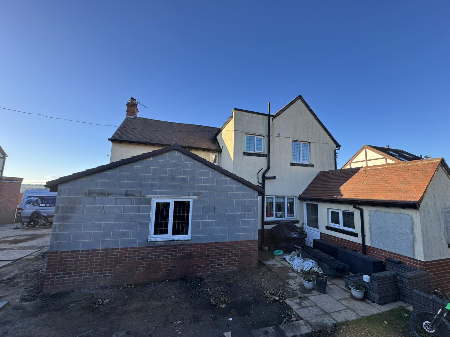 Single storey bedroom & garage extension